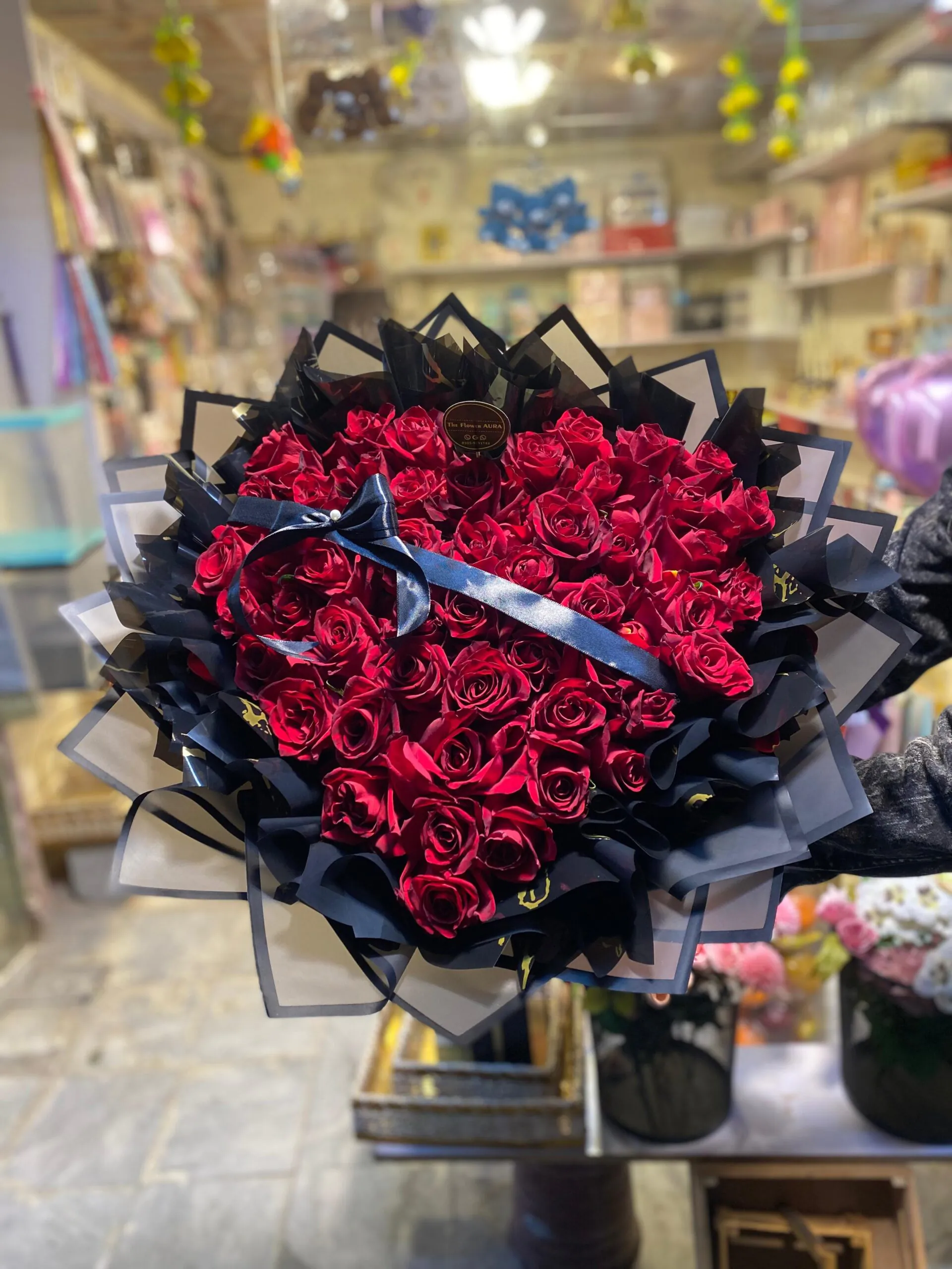Heart In Imported Roses