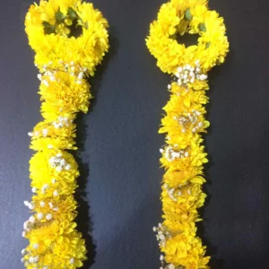 Golden Glow 🌼 Oversized Gainday Bridal Hand Bracelets with Tails