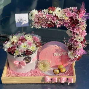 Eternal Bloom Mother's Day Wooden Basket