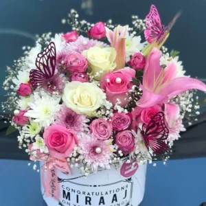 Butterfly Bloom Box – Custom Printed Flower Box