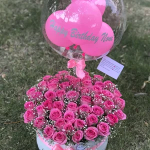 The LuvBox PK – Pink Rose Balloon Box