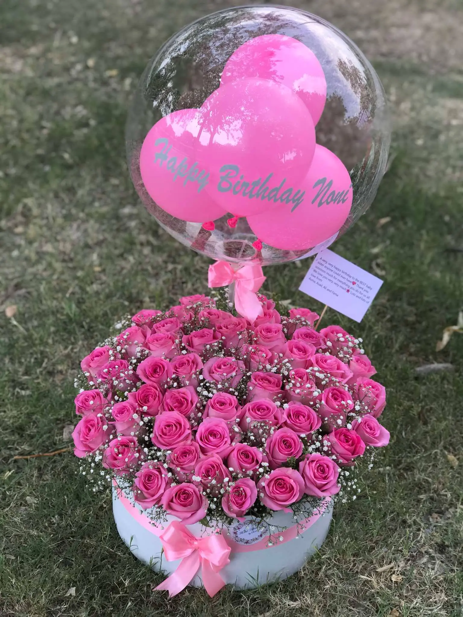 The LuvBox PK – Pink Rose Balloon Box